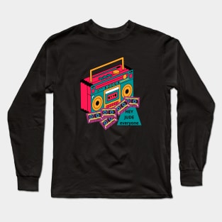 old tape recorders Long Sleeve T-Shirt